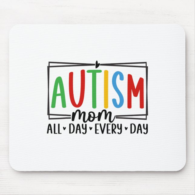 Autism Awareness 3  Mouse Mat (Front)