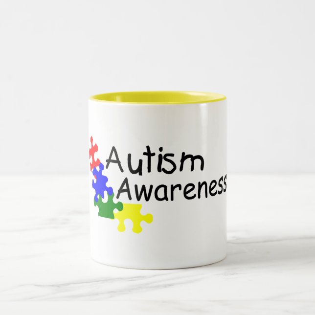 Autism Awareness (4 PP) Two-Tone Coffee Mug (Center)