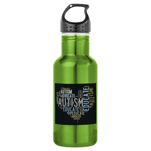Autism Awareness 532 Ml Water Bottle (Front)