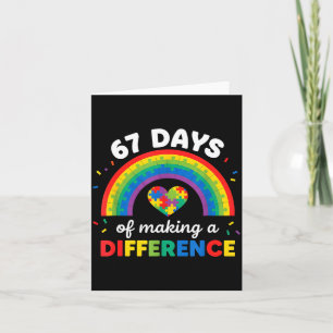 Autism Awareness 67 Days Of Making A Difference 6 Card