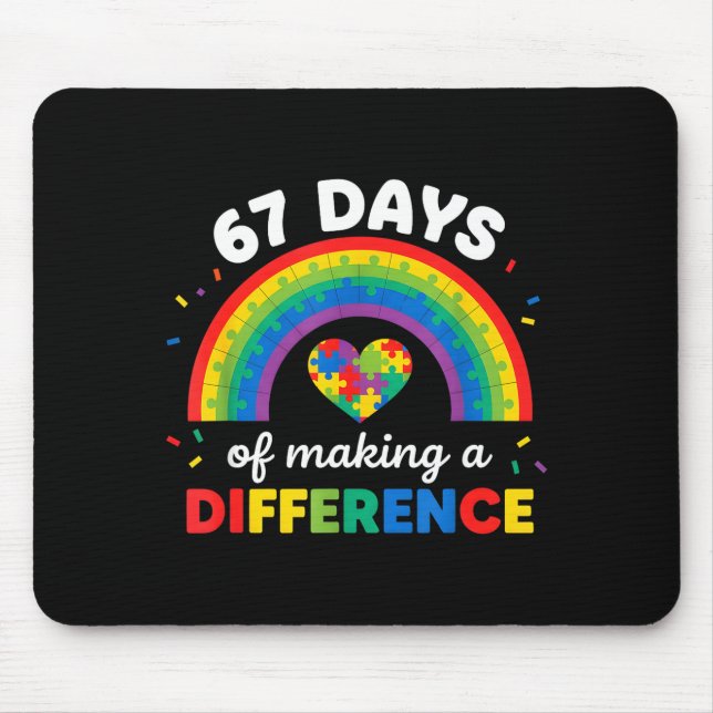 Autism Awareness 67 Days Of Making A Difference 6  Mouse Mat (Front)