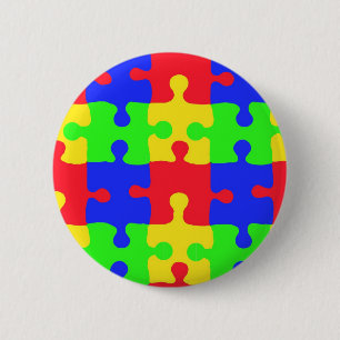 Autism Awareness 6 Cm Round Badge