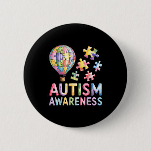 Autism awareness  6 cm round badge