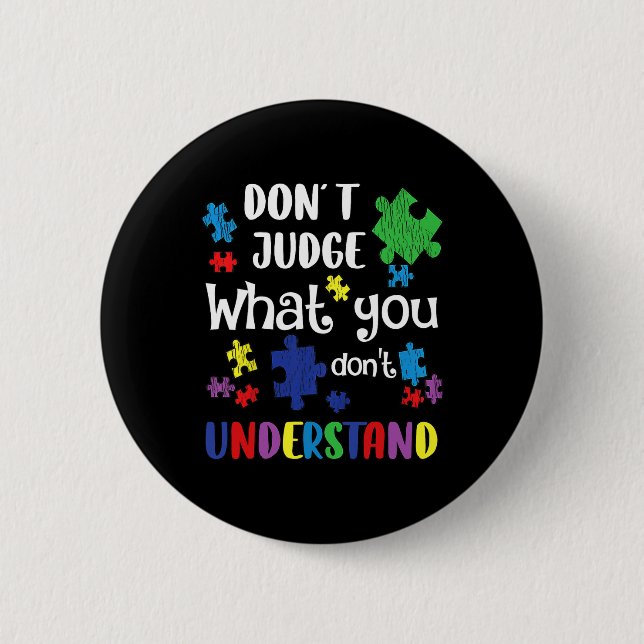Autism Awareness  6 Cm Round Badge (Front)