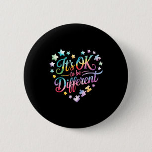 Autism awareness  6 cm round badge