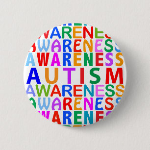 Autism Awareness 6 Cm Round Badge