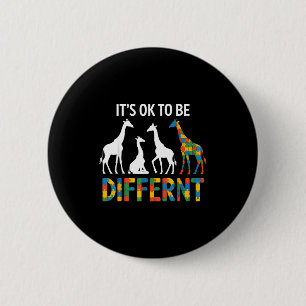 Autism awareness  6 cm round badge