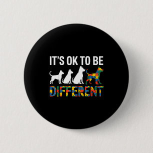 Autism awareness 6 cm round badge