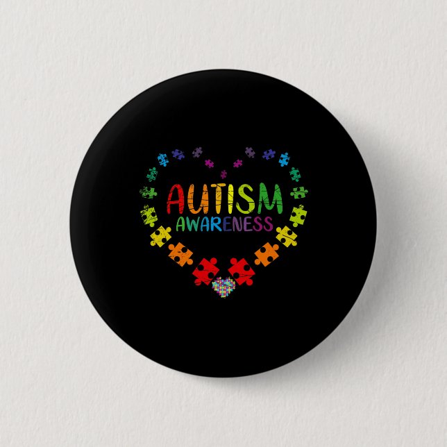 Autism Awareness  6 Cm Round Badge (Front)
