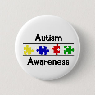 Autism Awareness 6 Cm Round Badge