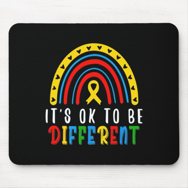 Autism Awareness Abilities Outweigh Disabilities R Mouse Mat (Front)