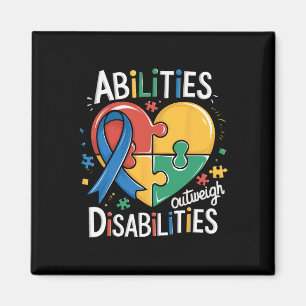 Autism Awareness Abilities Outweigh Disabilities T Magnet