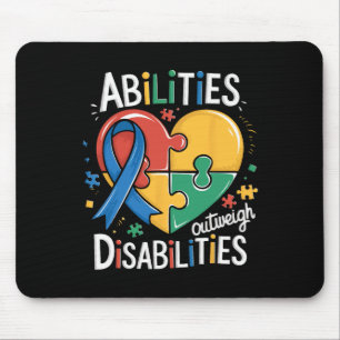Autism Awareness Abilities Outweigh Disabilities T Mouse Mat