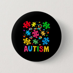 Autism Awareness Accept Adapt Advocate Autism Mum 6 Cm Round Badge