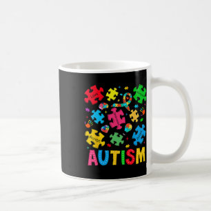 Autism Awareness Accept Adapt Advocate Autism Mum Coffee Mug