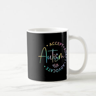 Autism Awareness Accept Adapt Advocate Autism Mum  Coffee Mug