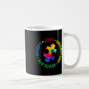 Autism Awareness Accept Adapt Advocate Autism Mum Coffee Mug