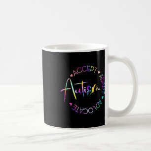 Autism Awareness Accept Adapt Advocate Autism Mum  Coffee Mug