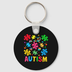Autism Awareness Accept Adapt Advocate Autism Mum Key Ring