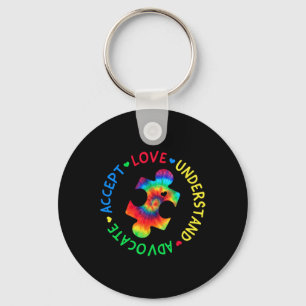 Autism Awareness Accept Adapt Advocate Autism Mum  Key Ring
