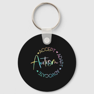 Autism Awareness Accept Adapt Advocate Autism Mum  Key Ring