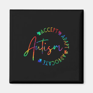 Autism Awareness Accept Adapt Advocate Autism Mum  Magnet