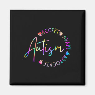 Autism Awareness Accept Adapt Advocate Autism Mum Magnet