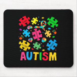 Autism Awareness Accept Adapt Advocate Autism Mum  Mouse Mat