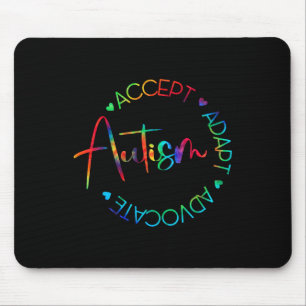 Autism Awareness Accept Adapt Advocate Autism Mum  Mouse Mat