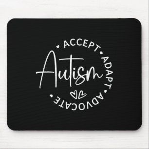 Autism Awareness Accept Adapt Advocate Autism Mum Mouse Mat