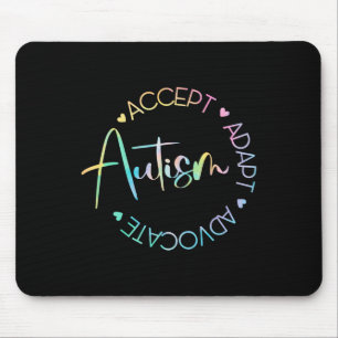 Autism Awareness Accept Adapt Advocate Autism Mum Mouse Mat