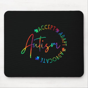 Autism Awareness Accept Adapt Advocate Autism Mum Mouse Mat