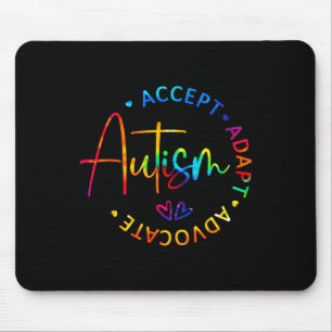 Autism Awareness Accept Adapt Advocate Autism Mum Mouse Mat