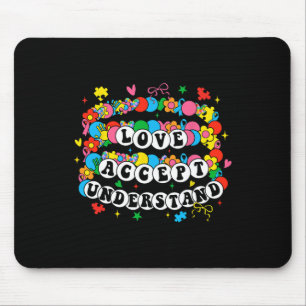 Autism Awareness Accept Love Understand Bracelet G Mouse Mat