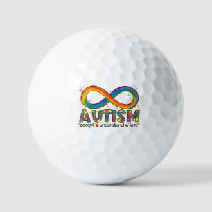Autism Awareness Accept, Love, Understand Golf Balls