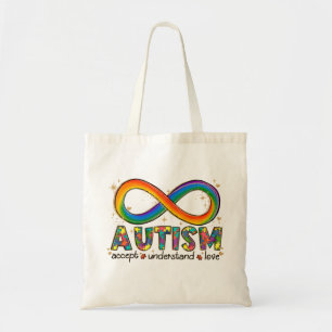 Autism Awareness Accept, Love, Understand Tote Bag