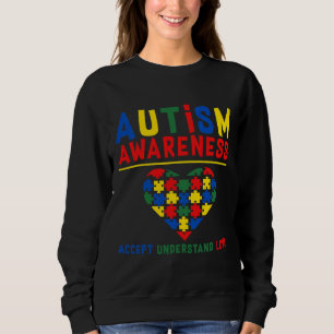 Autism Awareness Accept Uncerstand Love Active Sweatshirt