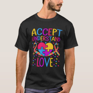 Autism Awareness - Accept Understand Love ASD Pull T-Shirt
