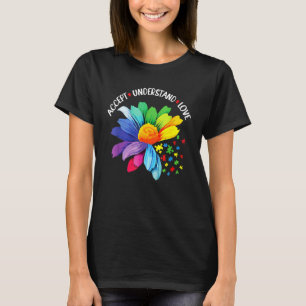 Autism Awareness Accept Understand Love Asd Rainbo T-Shirt