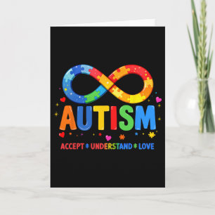 Autism Awareness Accept Understand Love Asd Suppor Card