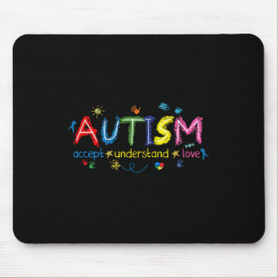 Autism Awareness Accept Understand Love Asd Suppor Mouse Mat