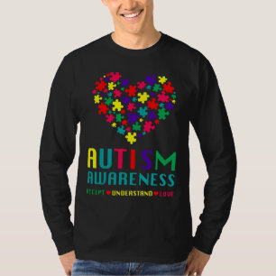 Autism Awareness Accept Understand Love Autism Hea T-Shirt