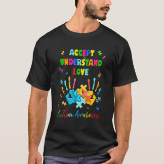 Autism Awareness  Accept Understand Love Mum Women T-Shirt