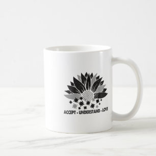 Autism Awareness Accept Understand Love Sunflower Coffee Mug