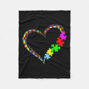 Autism Awareness Accept Understand Love Support Bl Fleece Blanket
