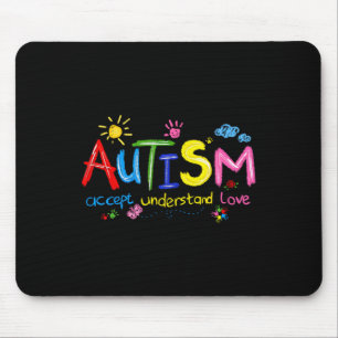 Autism Awareness Accept Understand Love Teachers K Mouse Mat