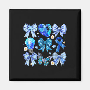 Autism Awareness Accept Understand Puzzle Blue Coq Magnet
