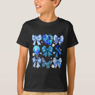 Autism Awareness Accept Understand Puzzle Blue Coq T-Shirt