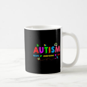 Autism awareness accept understand teacher men coffee mug