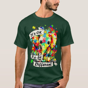 Autism Awareness Acceptance Elephant Its Ok To Be T-Shirt